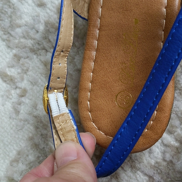 Luo Luo Molly Faux Rhinestone Thong Flip Flop Sandals - Picture 5 of 12